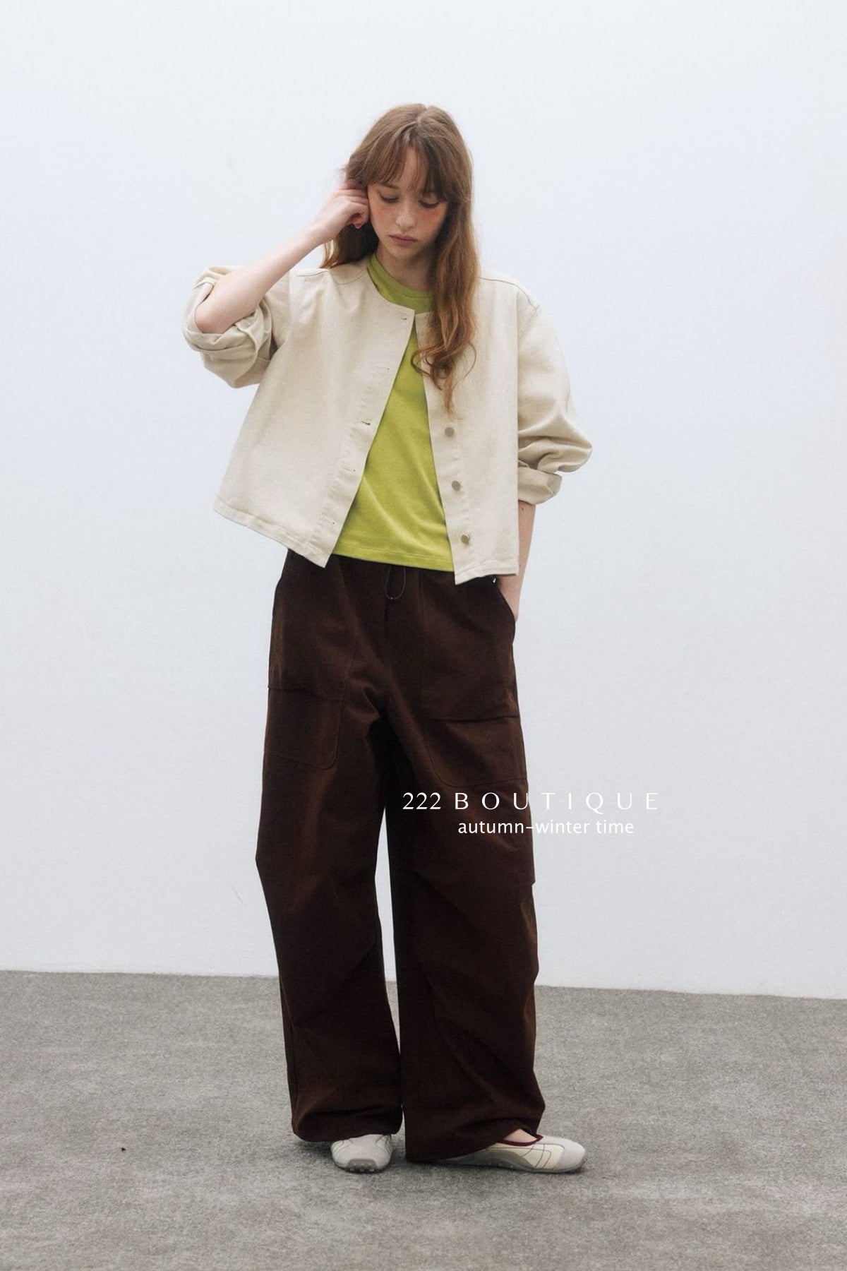 17q11 Wide-leg corduroy pants
