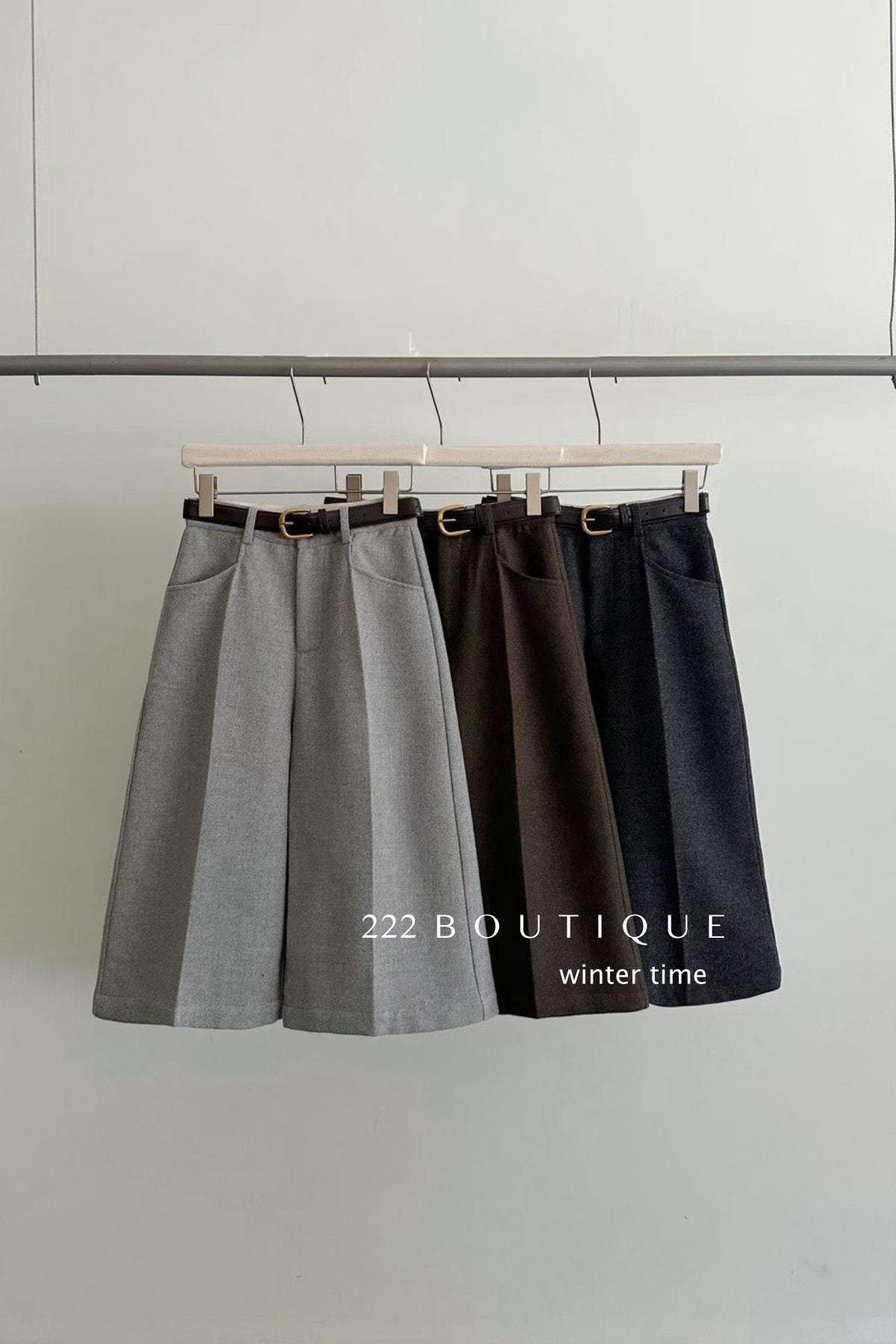 20q14 Cashmere wool balloon trousers