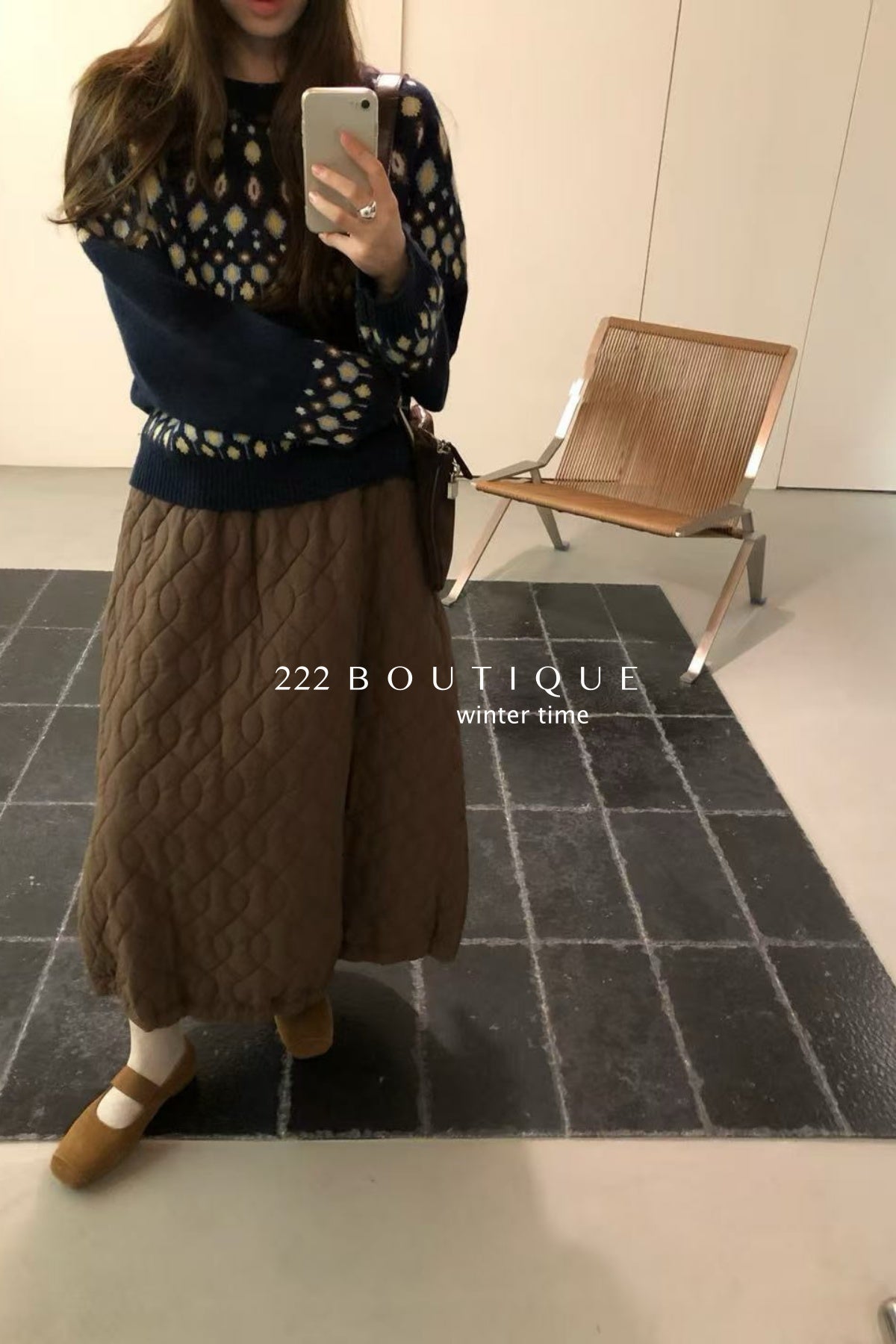 20v5 Elastic puffer mini skirt