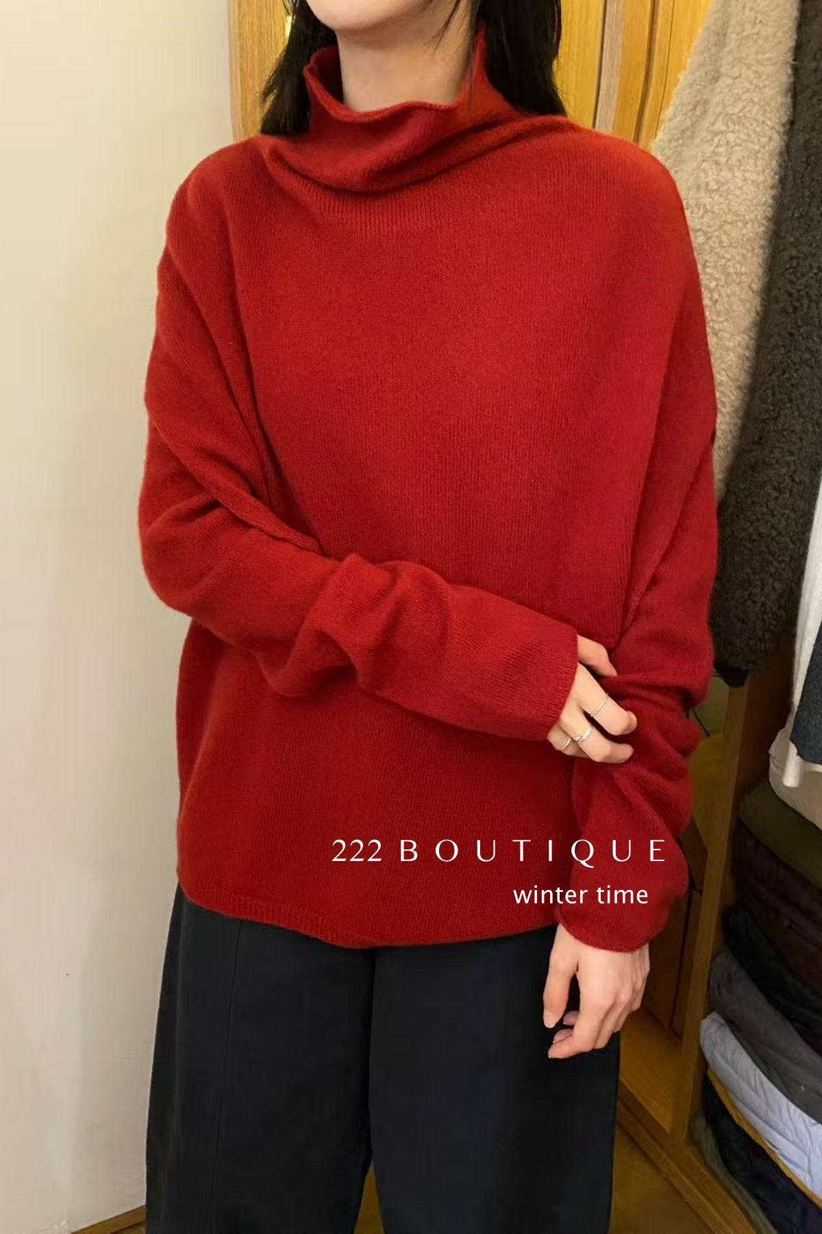 20a60 Double-layer cashmere top