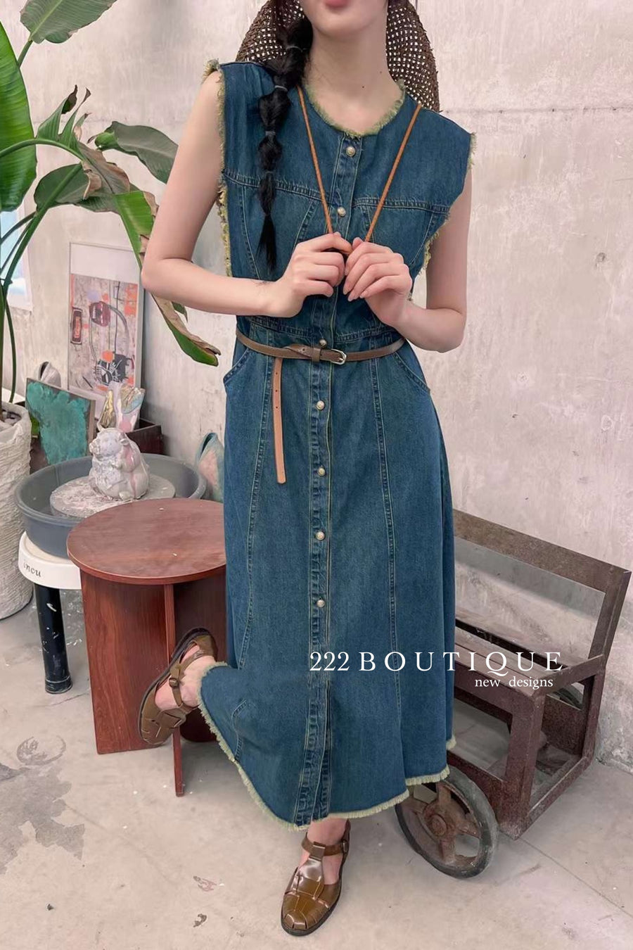 long jean dress