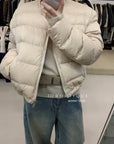 19a88 Down round-neck puffer jacket