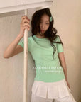 12a6 Basic cotton tee – summer candy colors