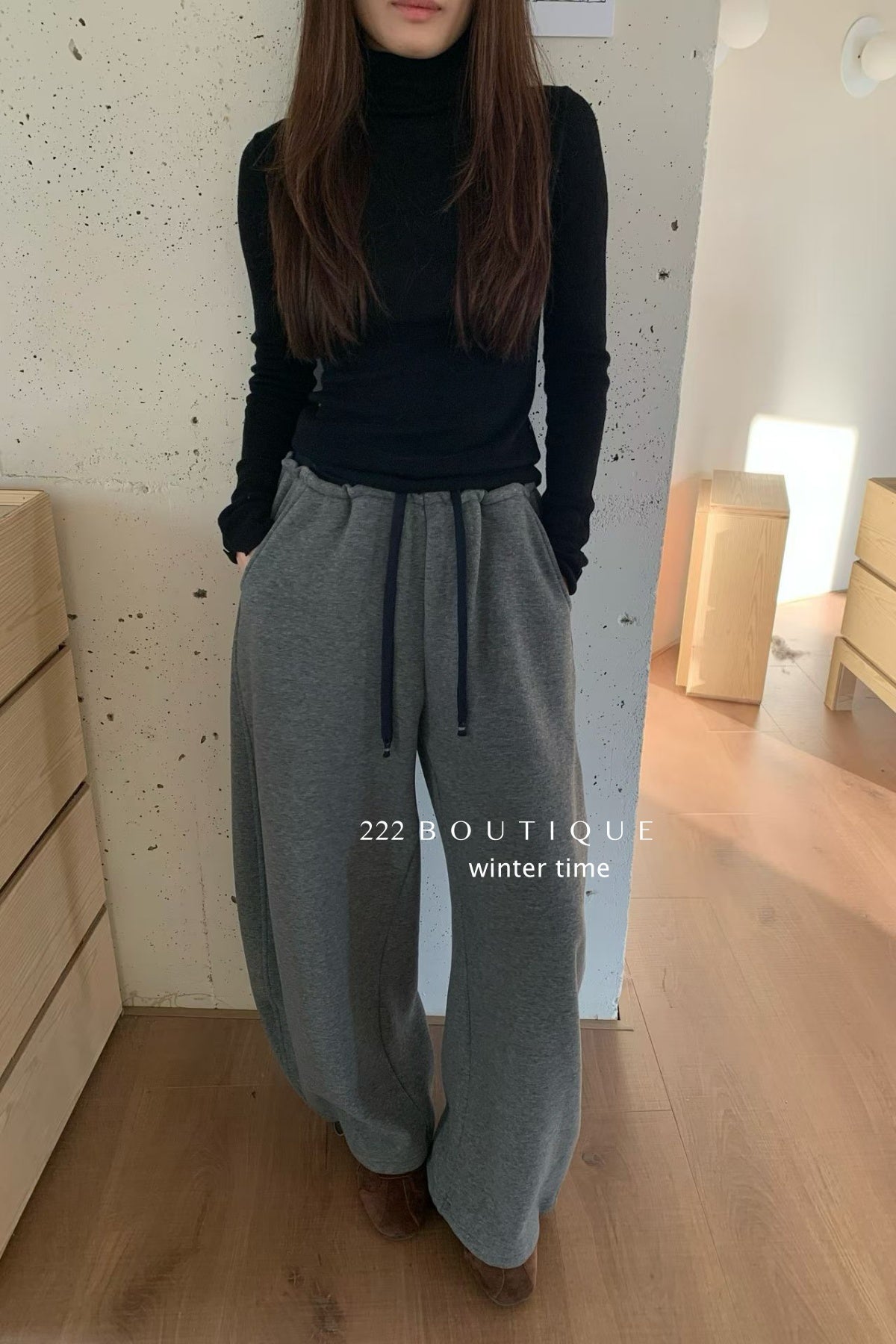 19a91 Basic cashmere turtleneck sweater