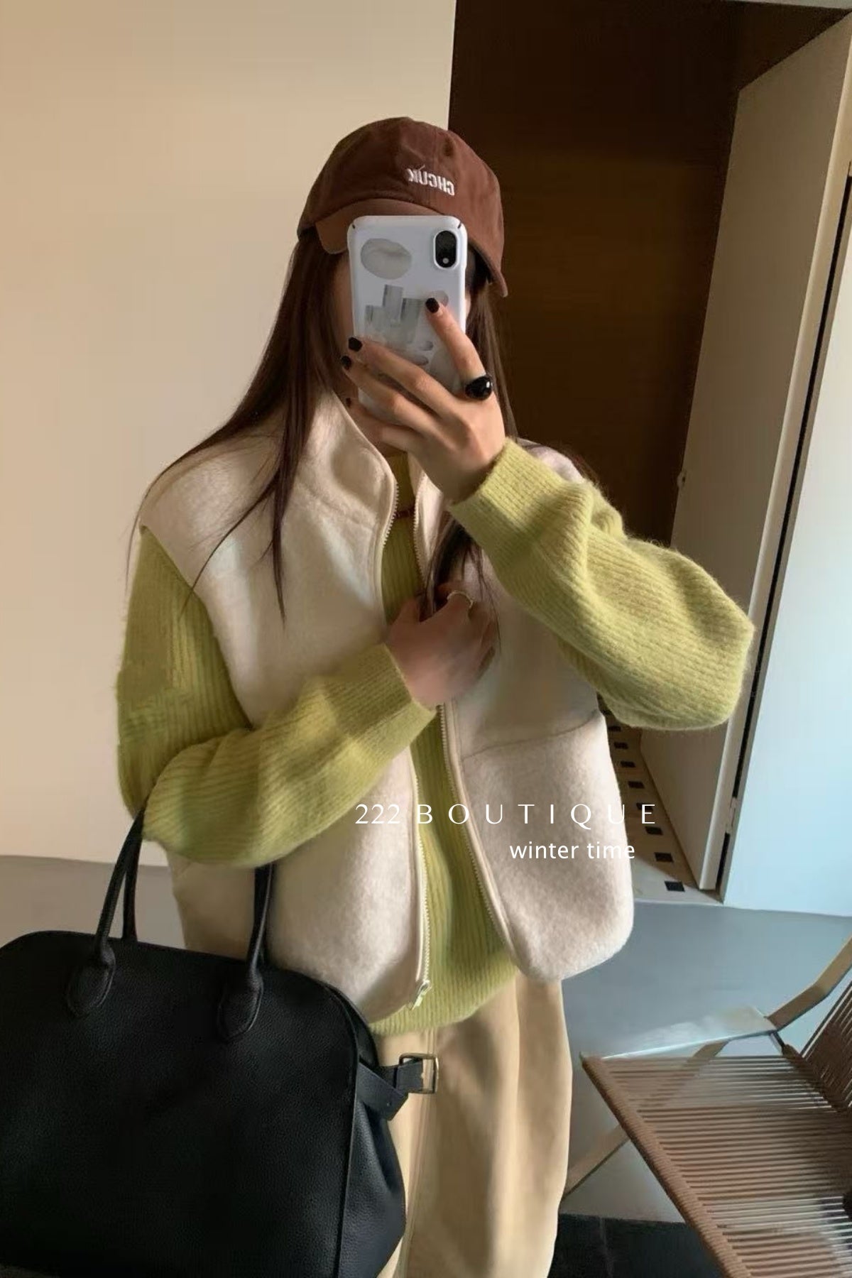 19a83 Shearling vest