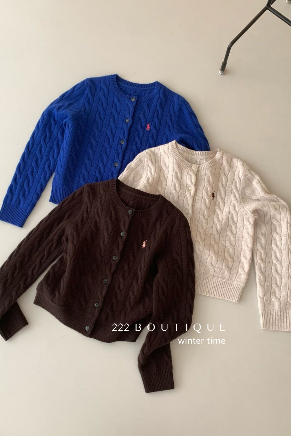 18a98 Cashmere cable-knit cardigan