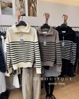 19a105 Cashmere striped sweater