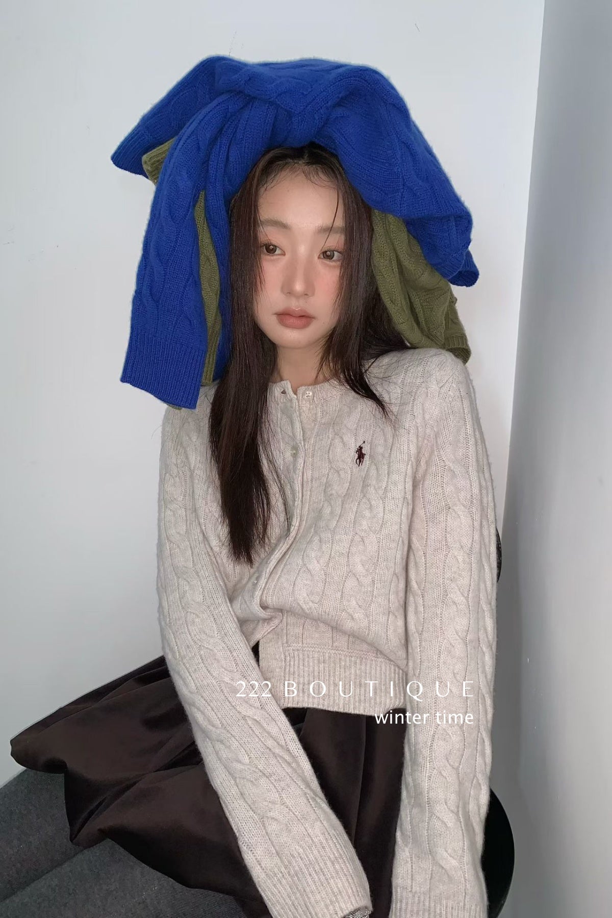 18a98 Cashmere cable-knit cardigan