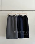 19v9 Wool A-line pencil skirt