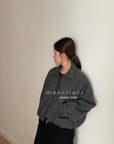 19a95 Tailored puffer jacket with notched collar