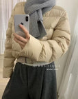19a88 Down round-neck puffer jacket