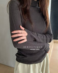 19a91 Basic cashmere turtleneck sweater