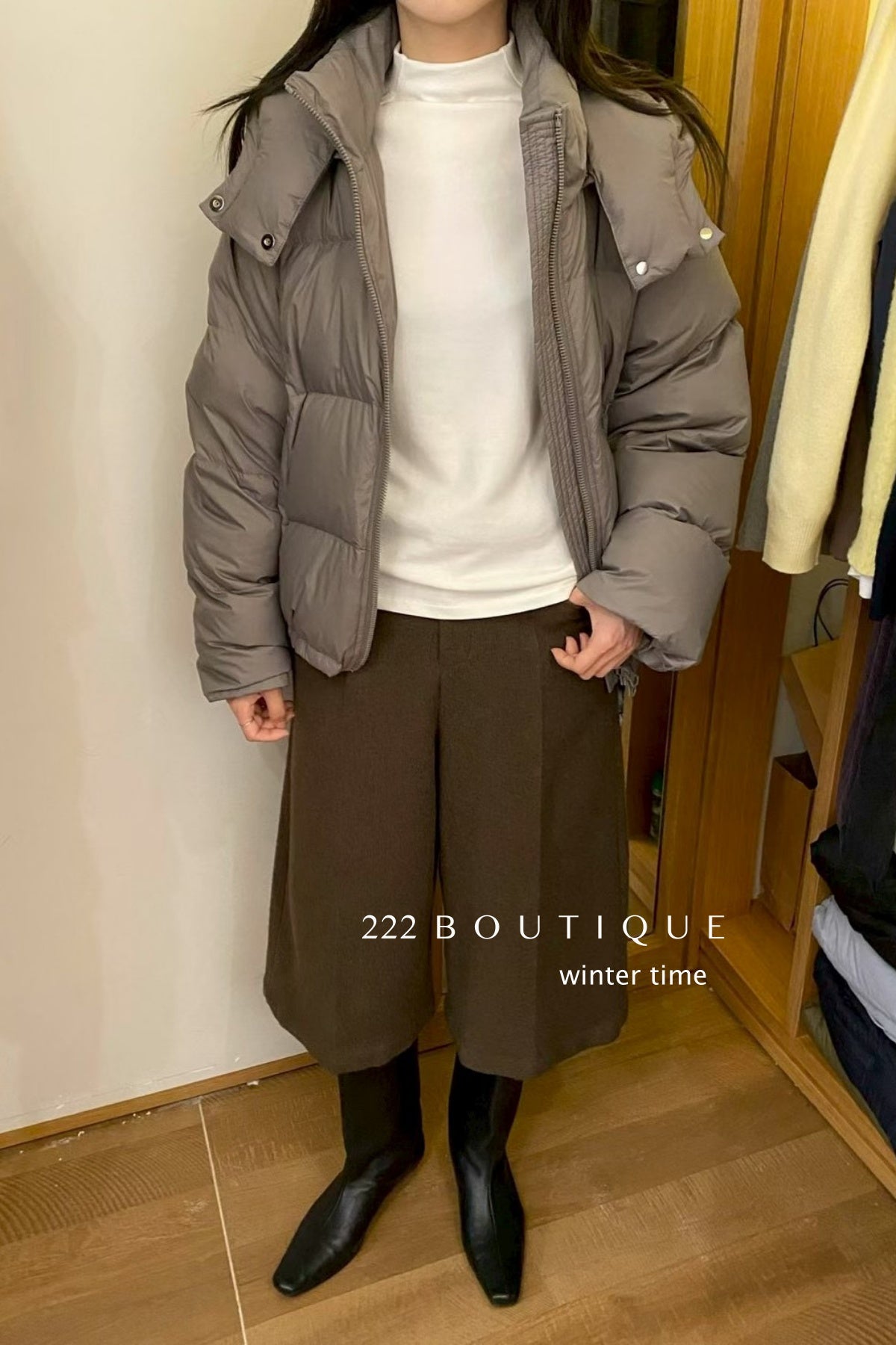 20q14 Cashmere wool balloon trousers