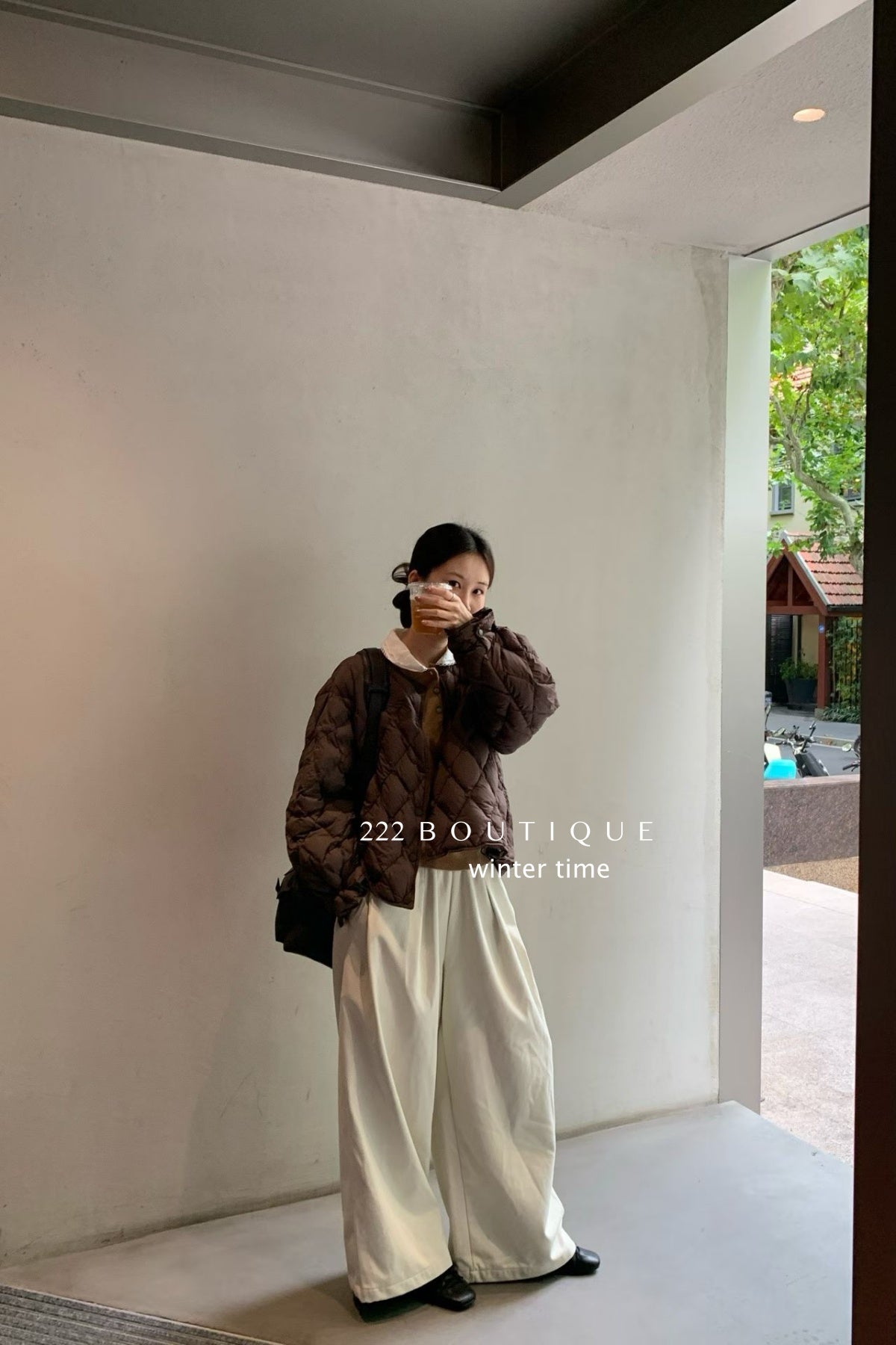 19a93 Fur-quilted puffer jacket