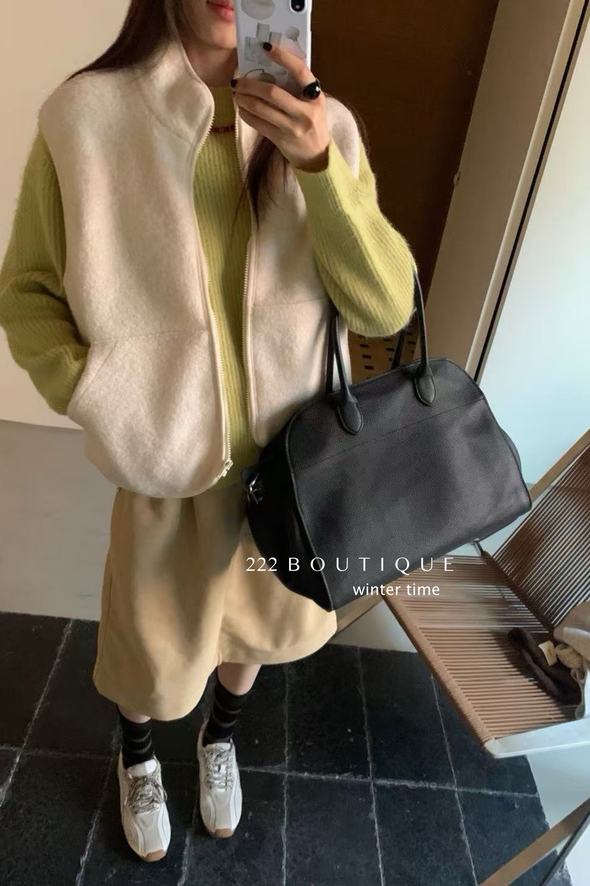 19a83 Shearling vest