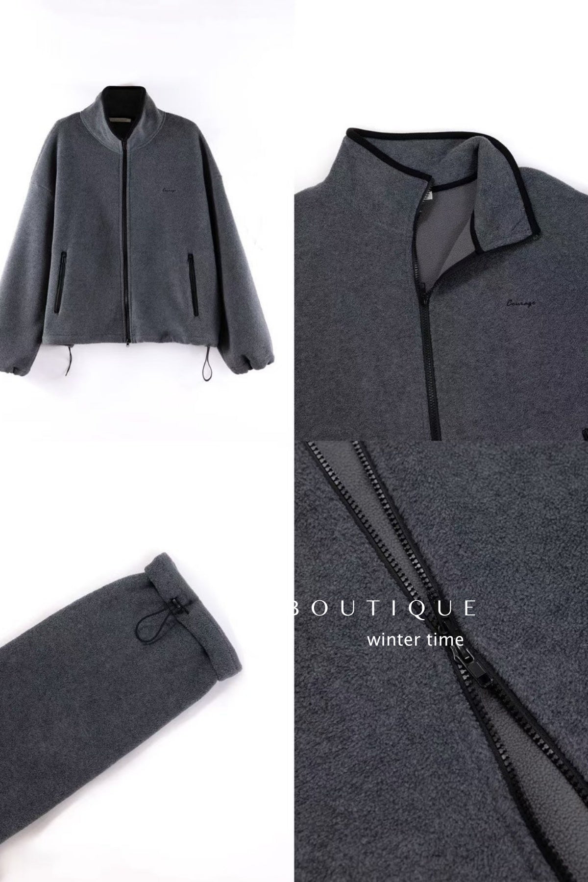 20a58 Shearling fleece jacket