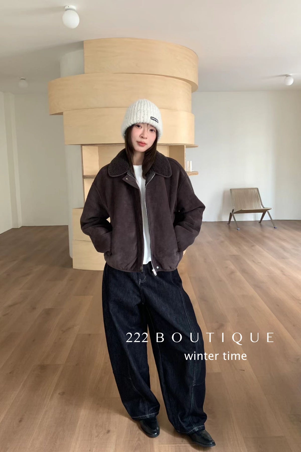 19q28 Basic baggy jeans