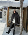 19a51 Long puffer coat