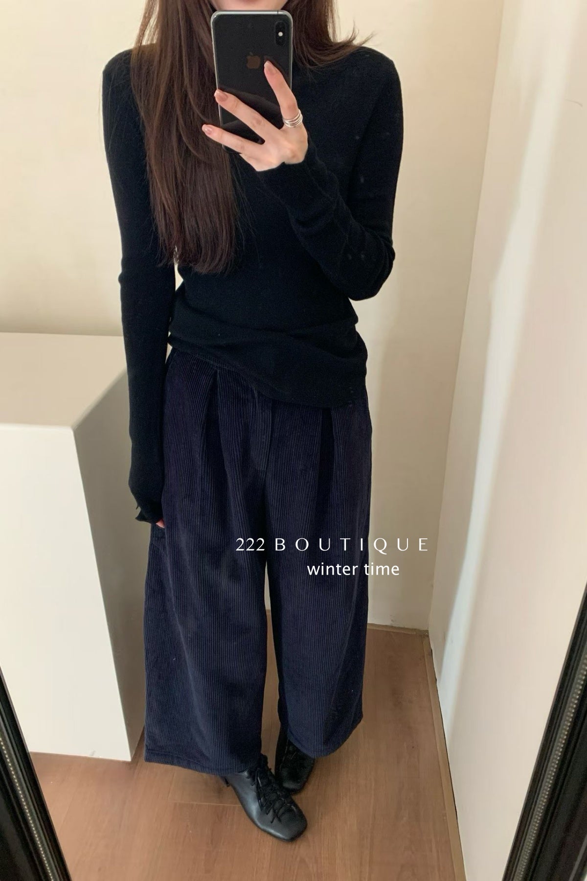 19a91 Basic cashmere turtleneck sweater