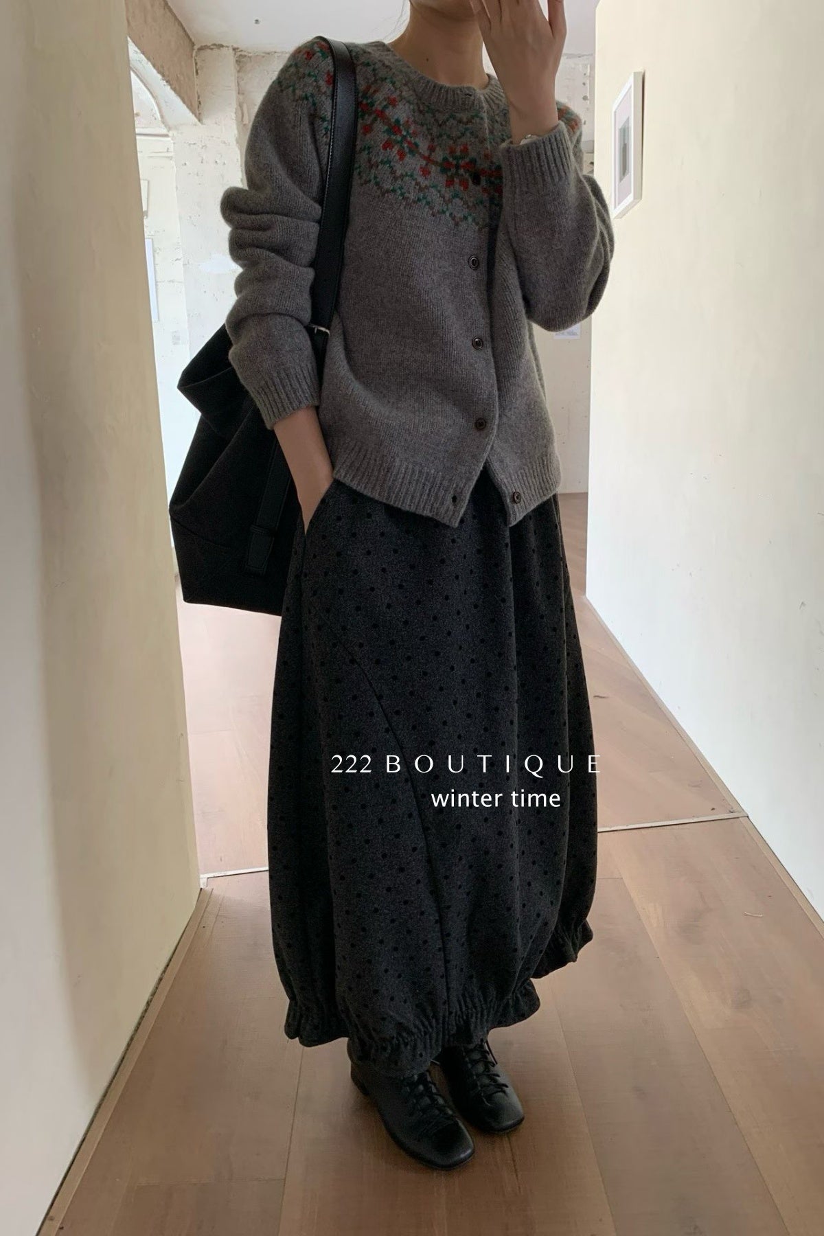 19a100 Cashmere patterned cardigan