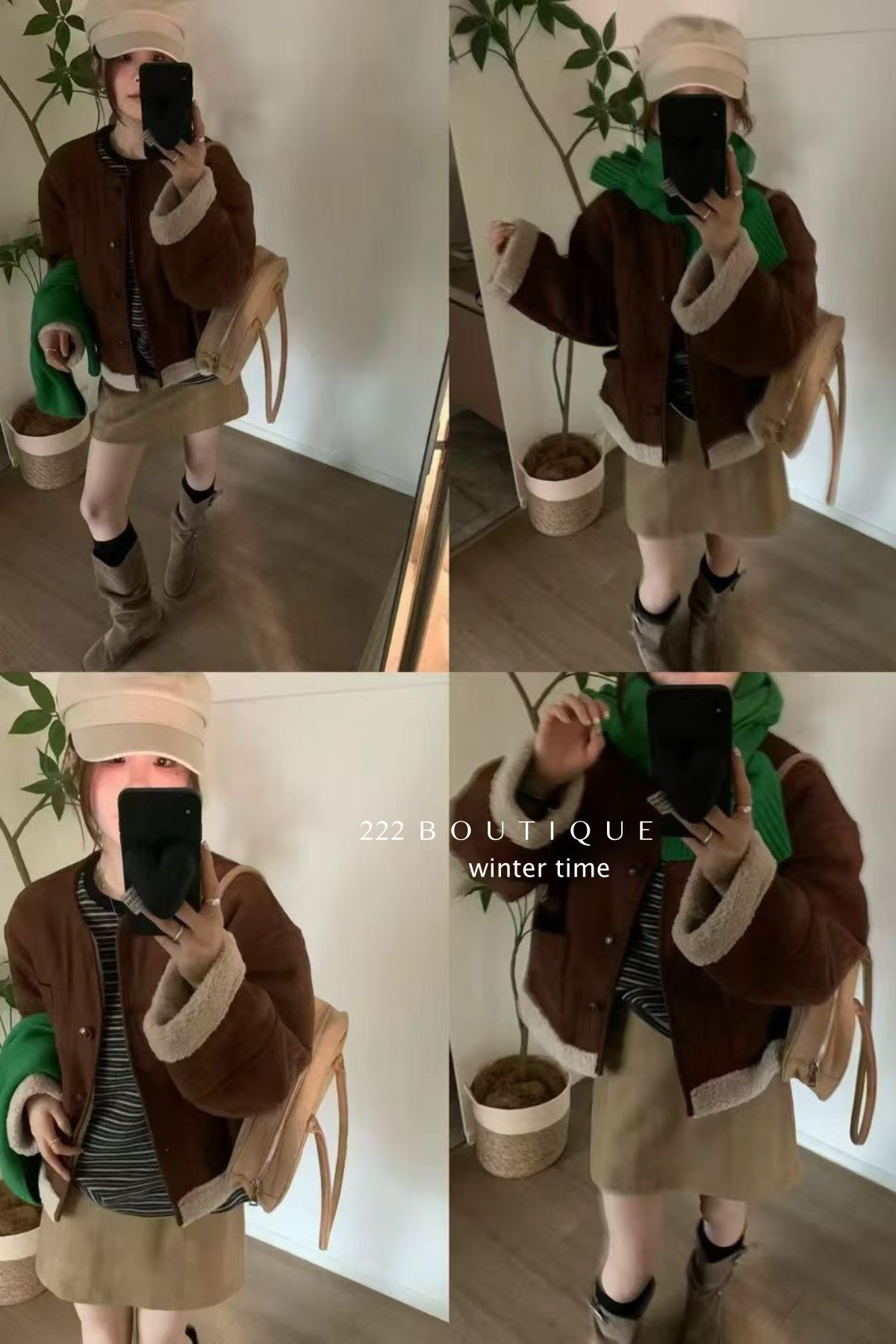 19a92 Suede shearling jacket