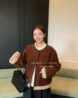 19a92 Suede shearling jacket