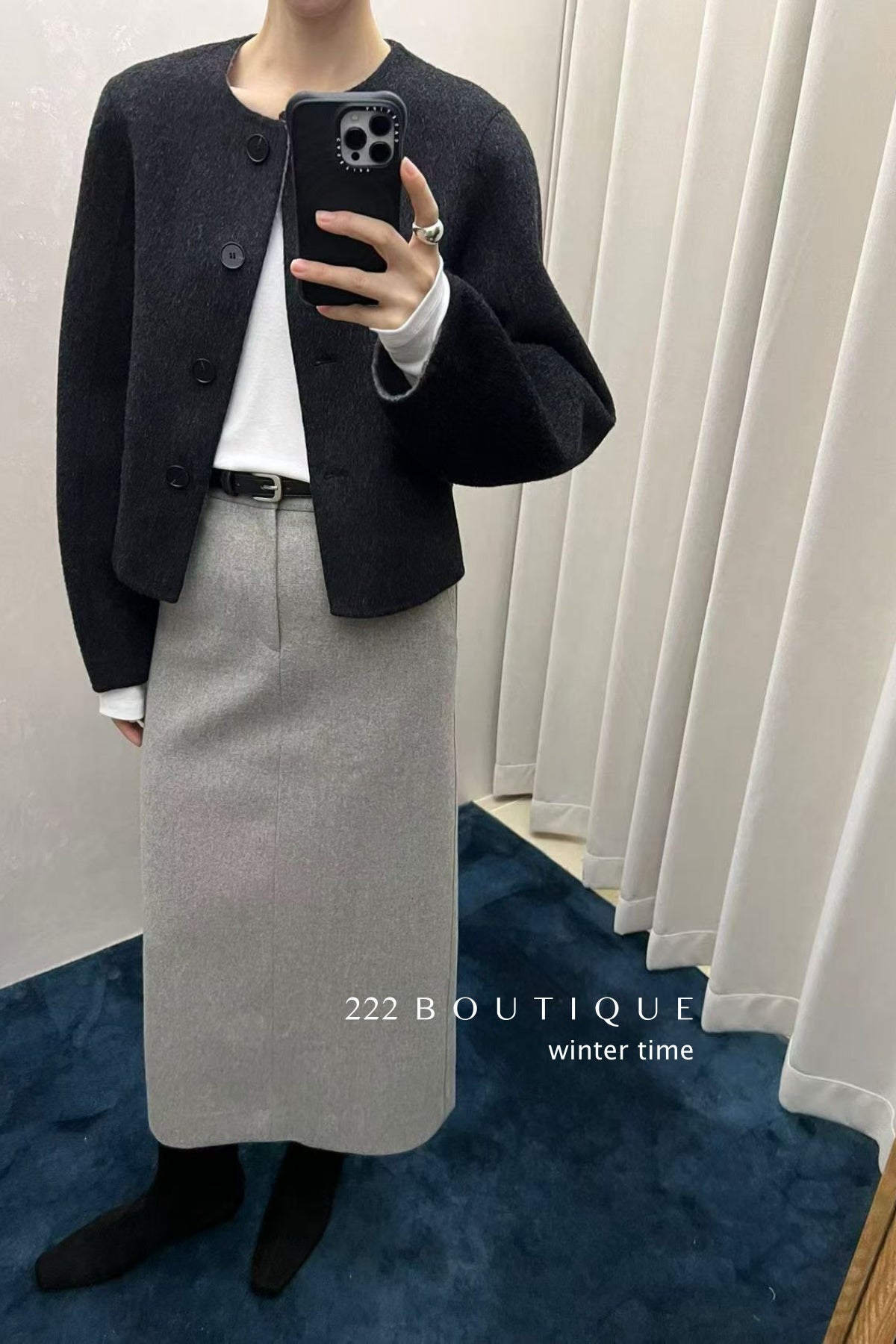 18v26 Wool pencil skirt