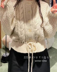 19a113 Cashmere peplum cardigan