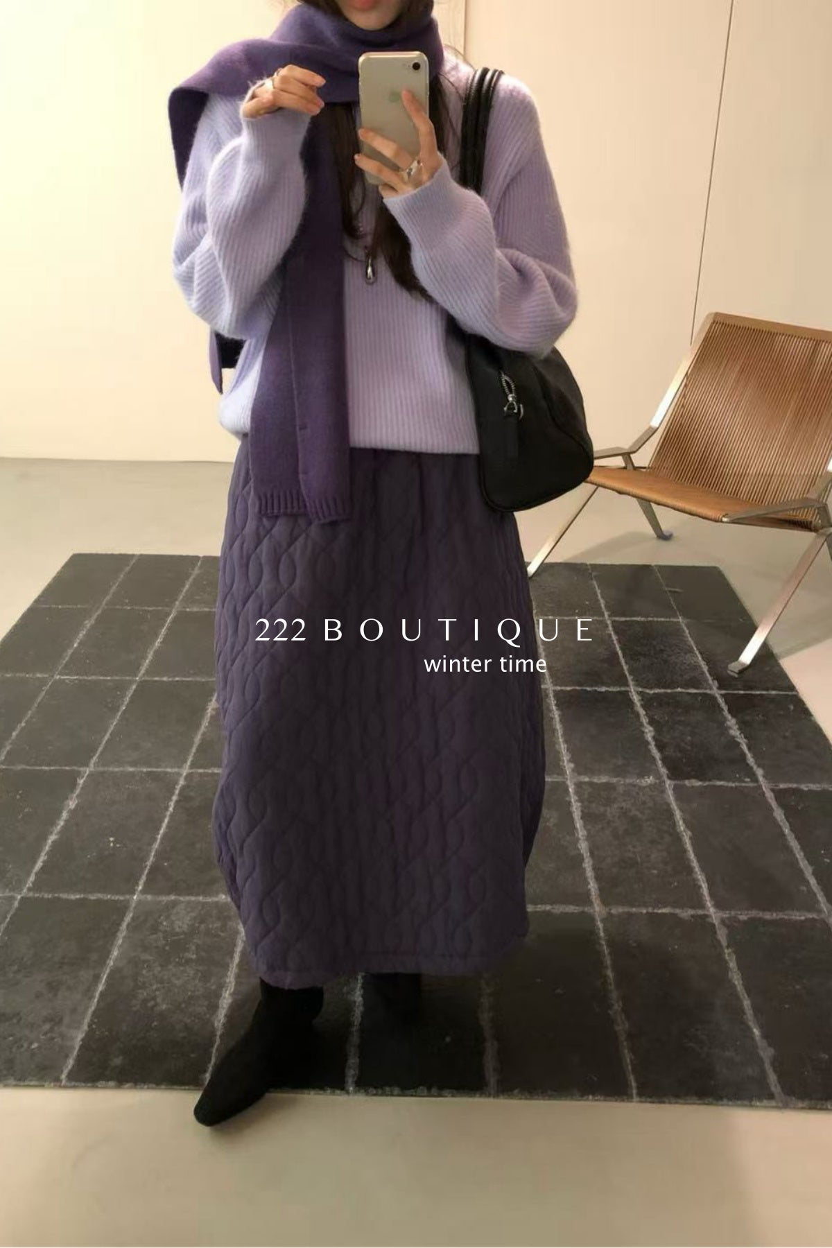 20v5 Elastic puffer mini skirt