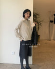 19a60 High-neck knit sweater