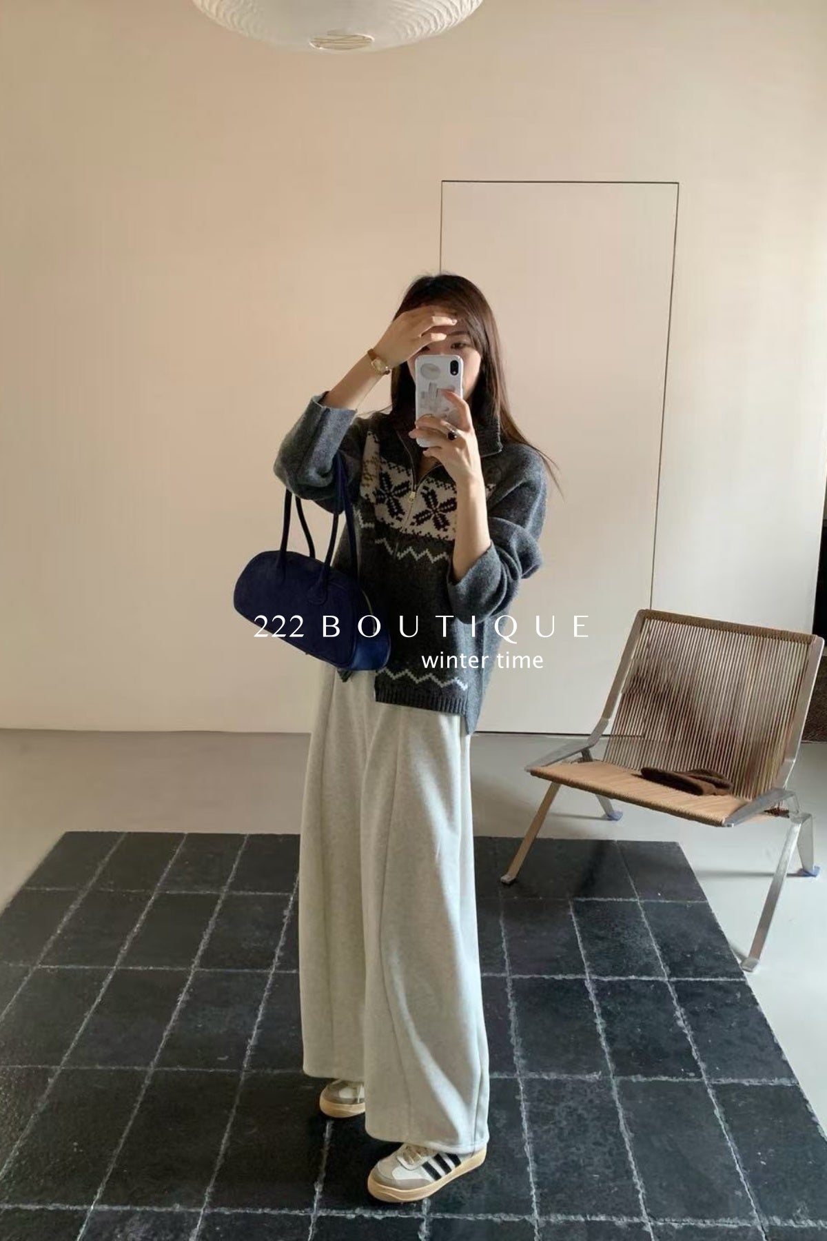 20q19 Wool cropped trousers