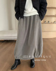 19v14 Wool bubble-hem skirt