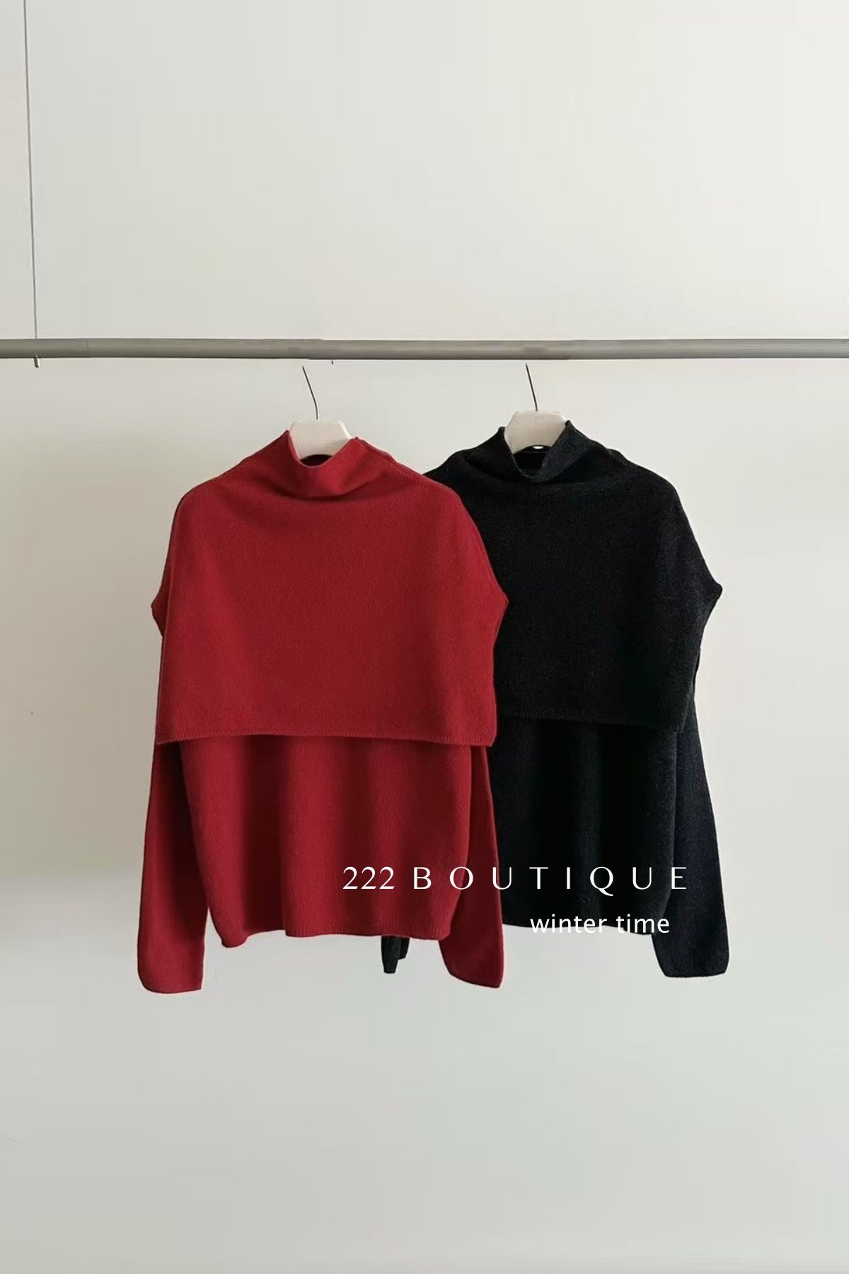 20a60 Double-layer cashmere top