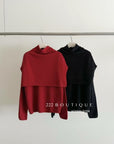 20a60 Double-layer cashmere top