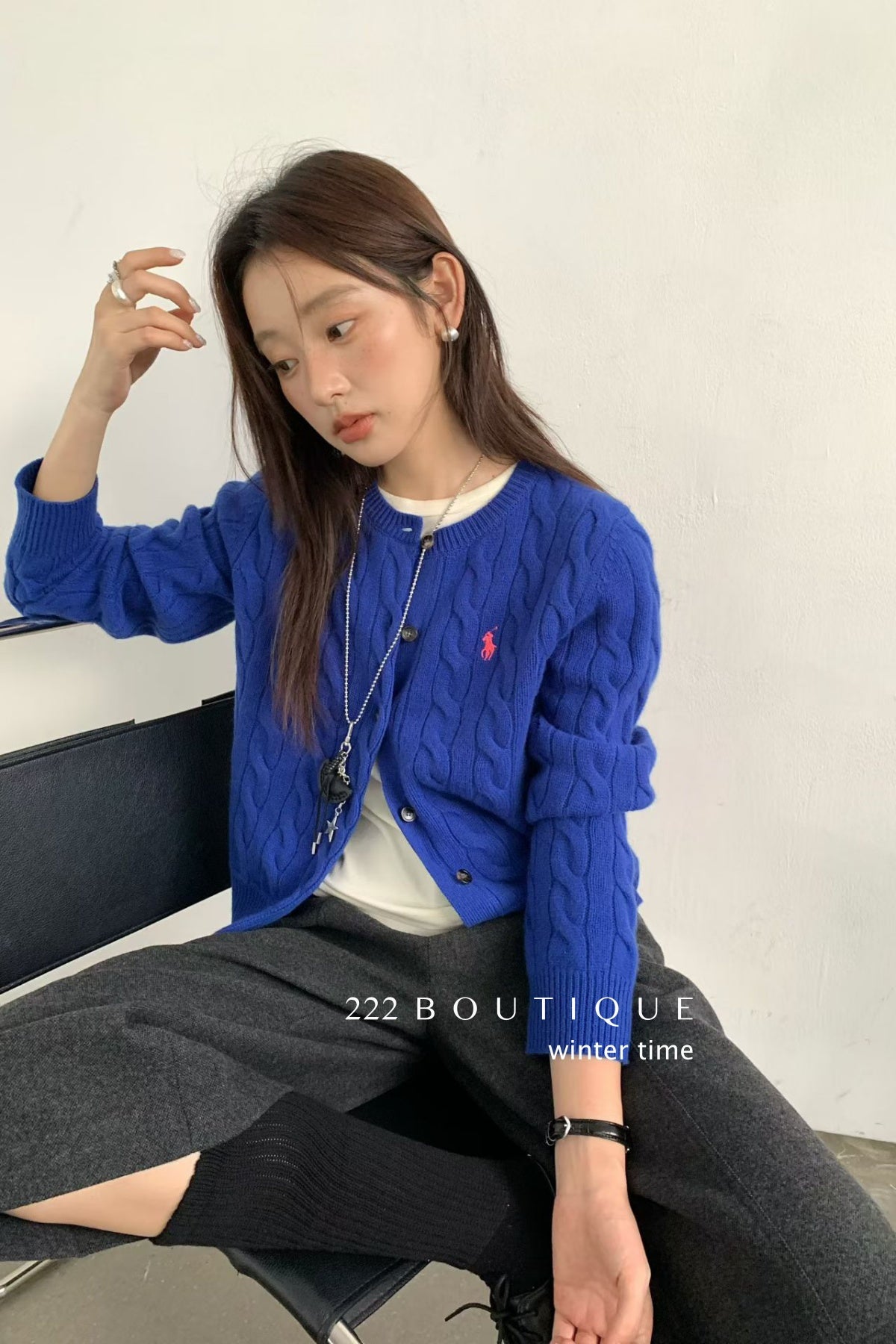 18a98 Cashmere cable-knit cardigan