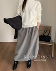 19v14 Wool bubble-hem skirt