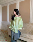 late shoulder shirt - 90a143