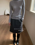 19a91 Basic cashmere turtleneck sweater