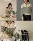 19a105 Cashmere striped sweater