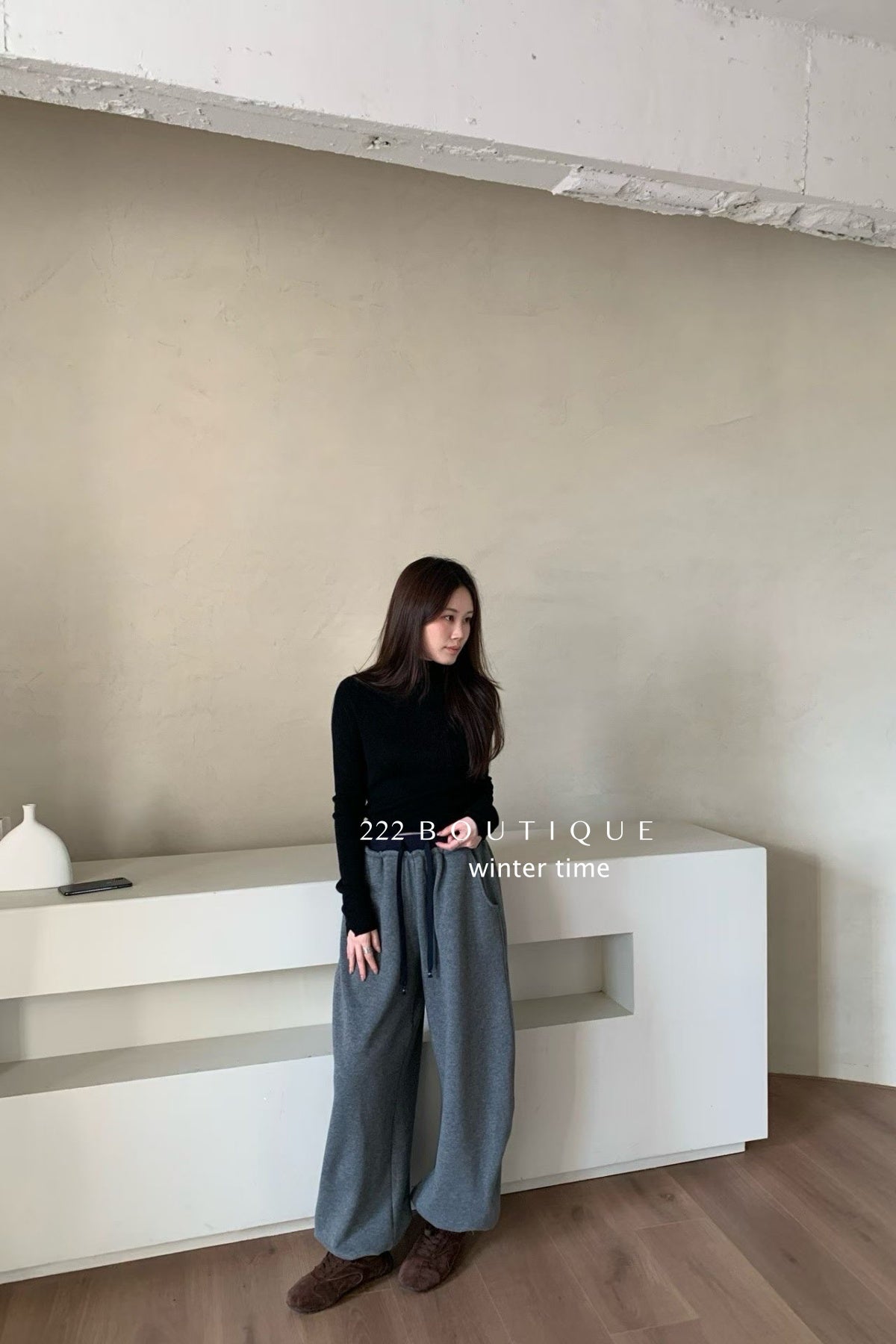 19a91 Basic cashmere turtleneck sweater