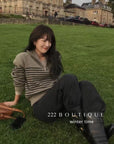 19a105 Cashmere striped sweater