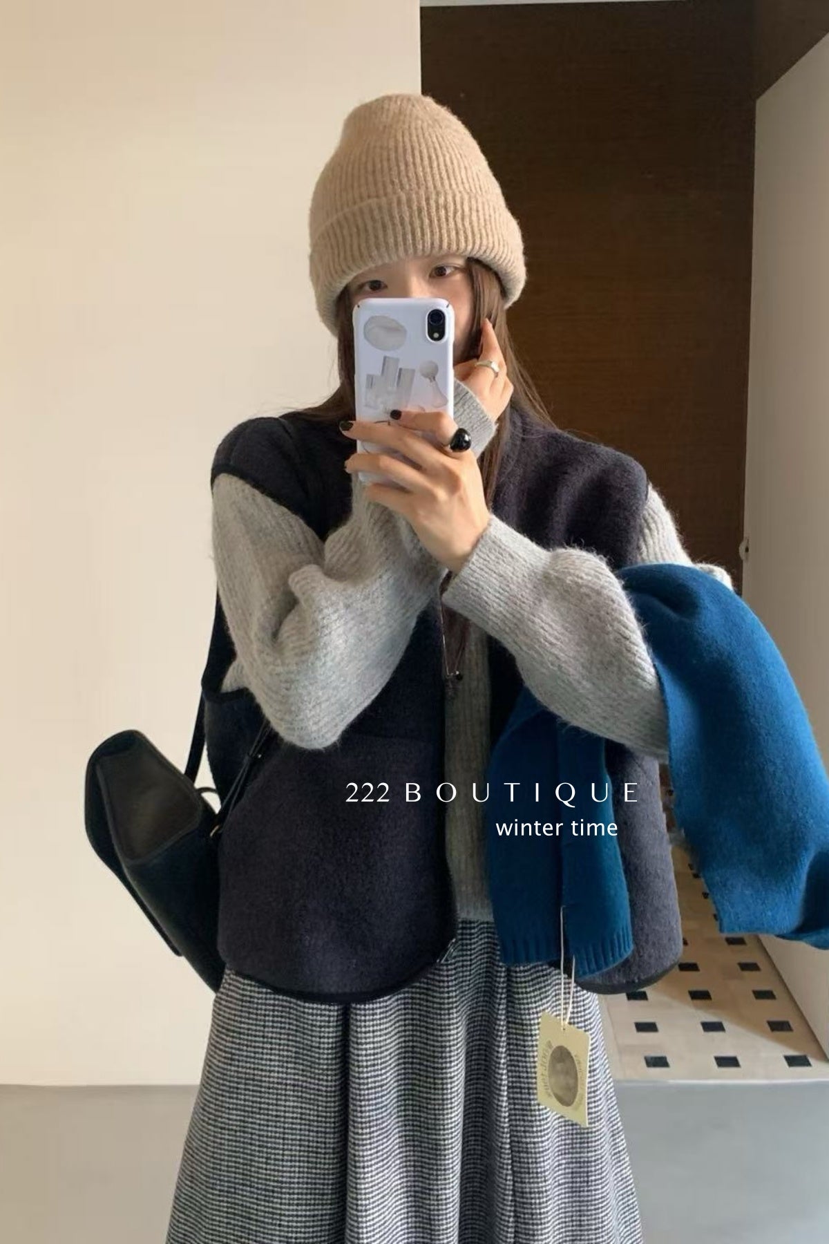 19a83 Shearling vest