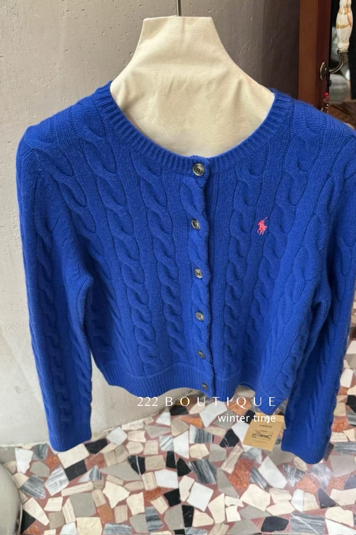 18a98 Cashmere cable-knit cardigan