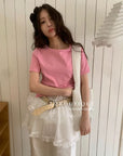 12a6 Basic cotton tee – summer candy colors