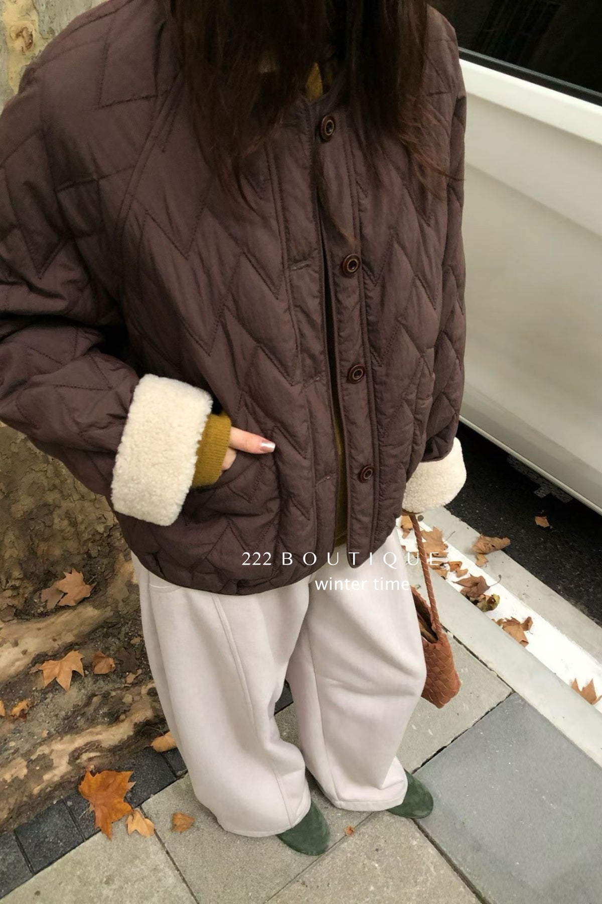 19a93 Fur-quilted puffer jacket