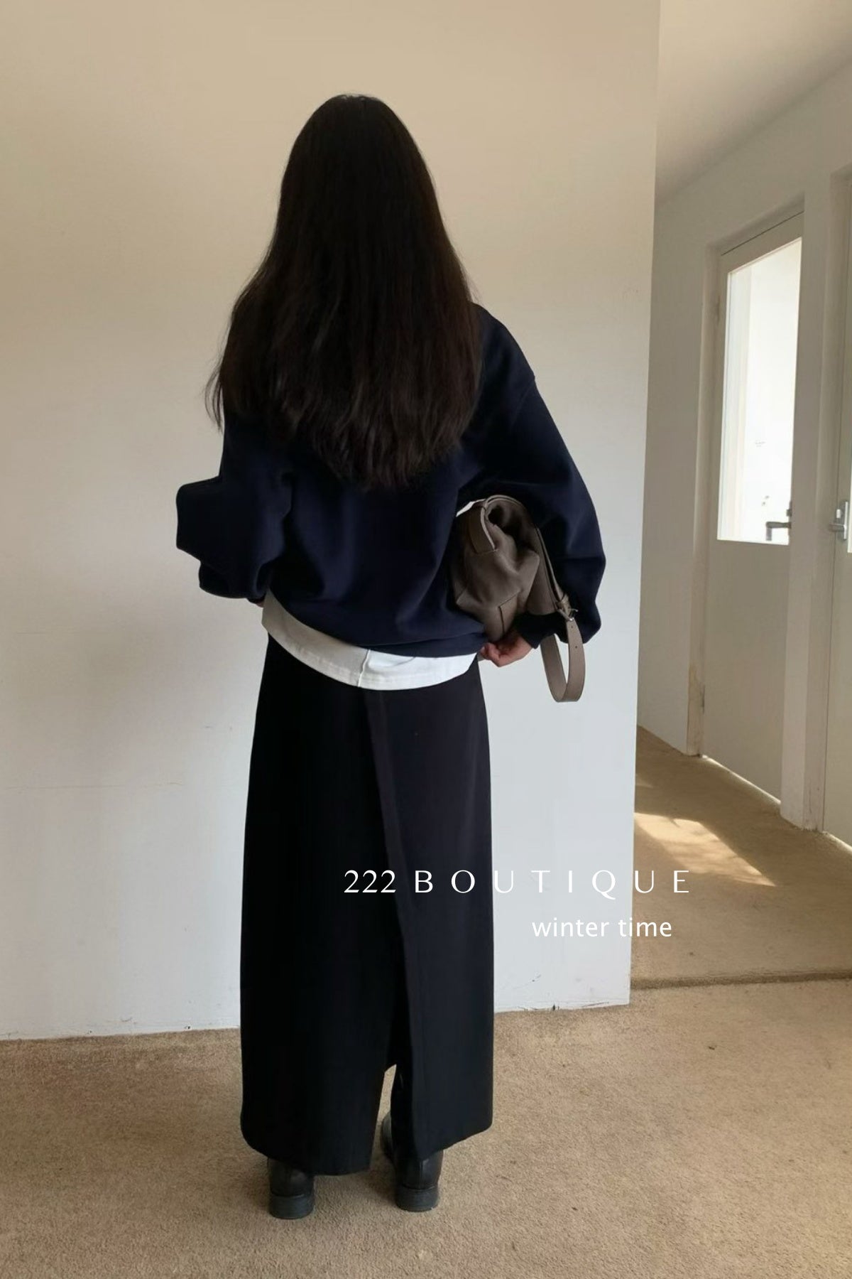 19v9 Wool A-line pencil skirt