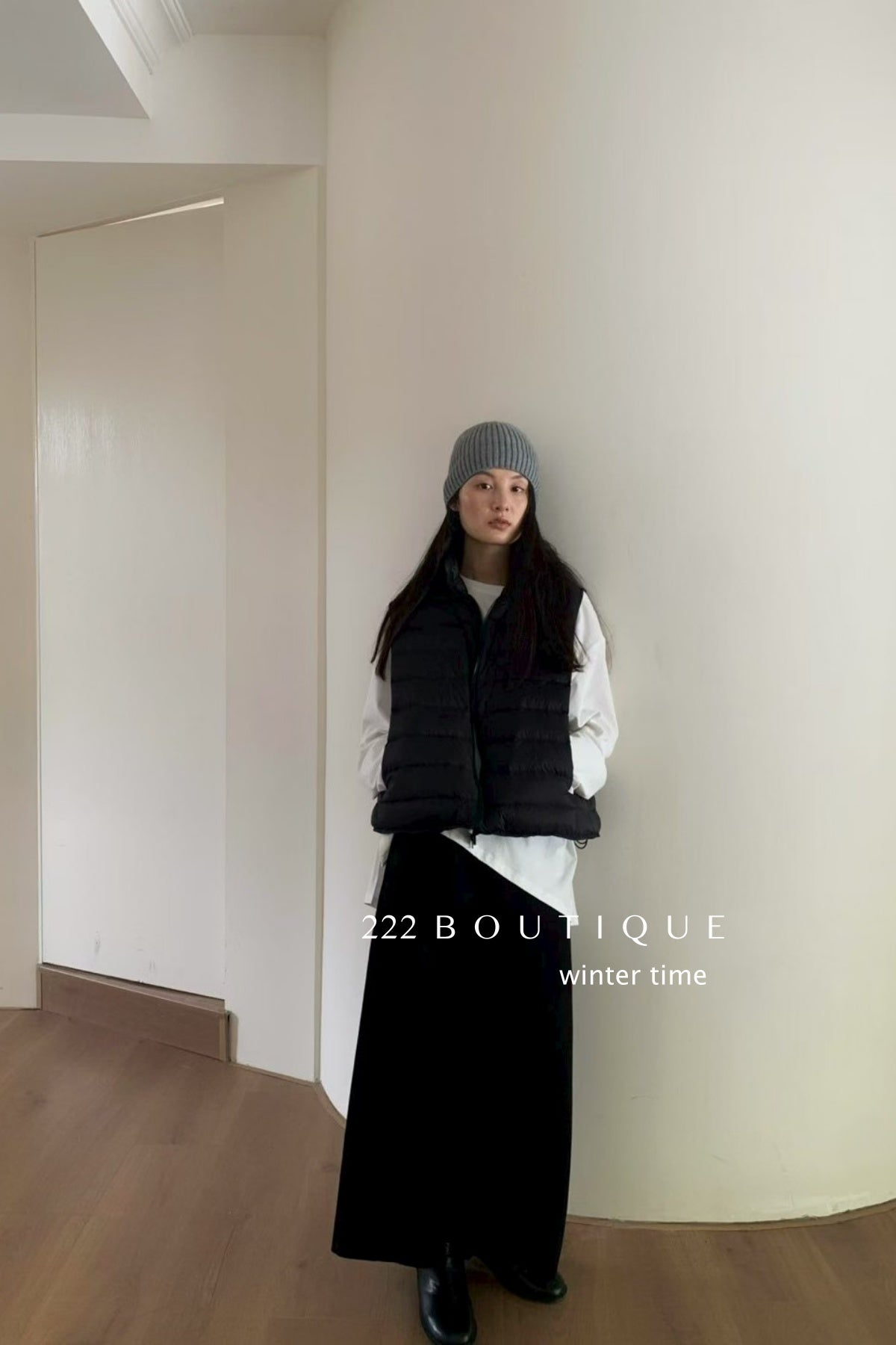 19v9 Wool A-line pencil skirt