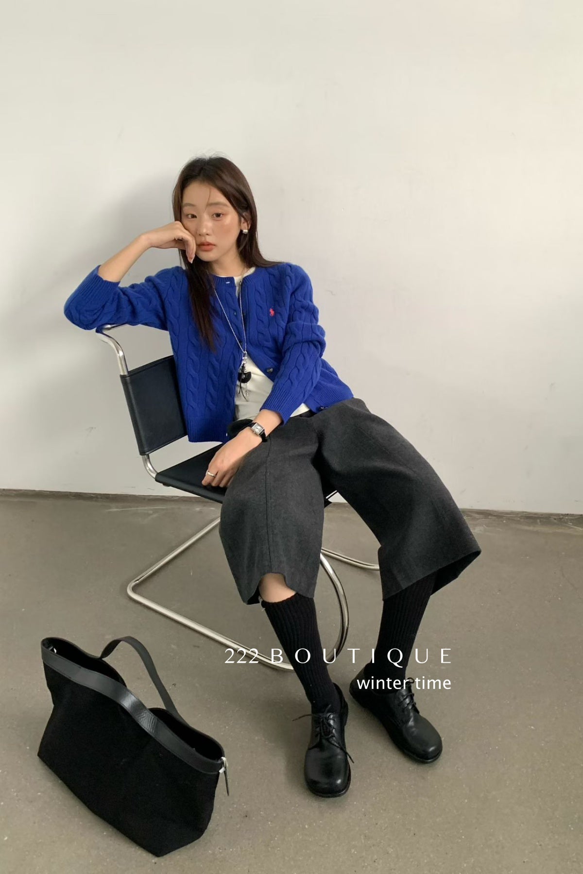 18a98 Cashmere cable-knit cardigan