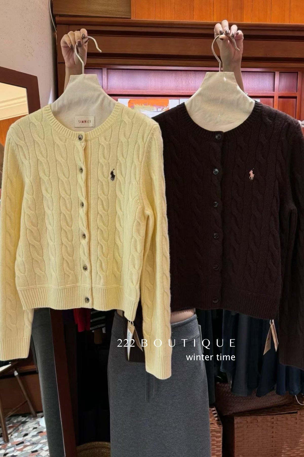 18a98 Cashmere cable-knit cardigan