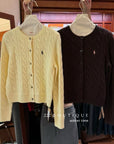 18a98 Cashmere cable-knit cardigan